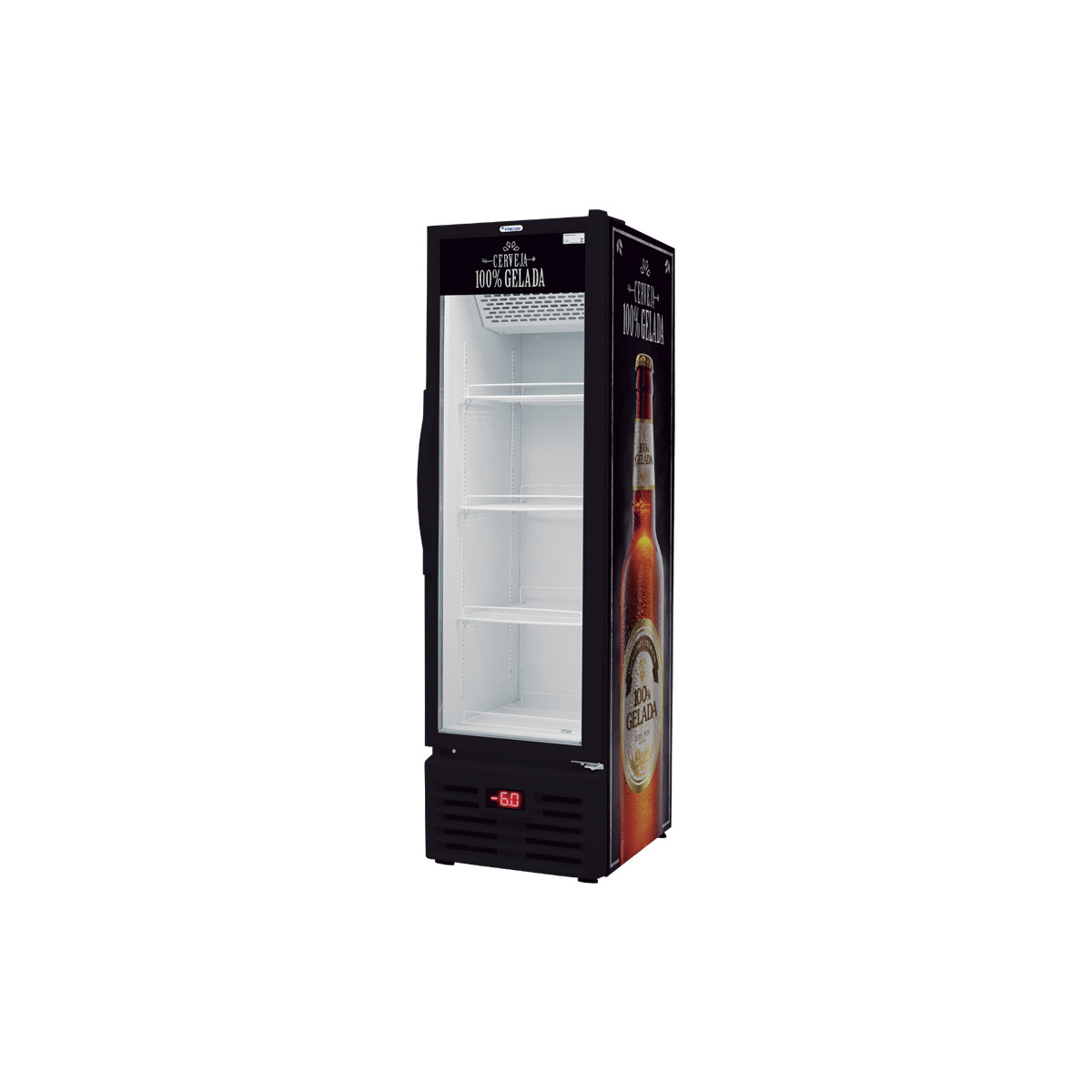 CONSERVADOR VERTICAL DE CERVEJAS 284L - PORTA DE VIDRO