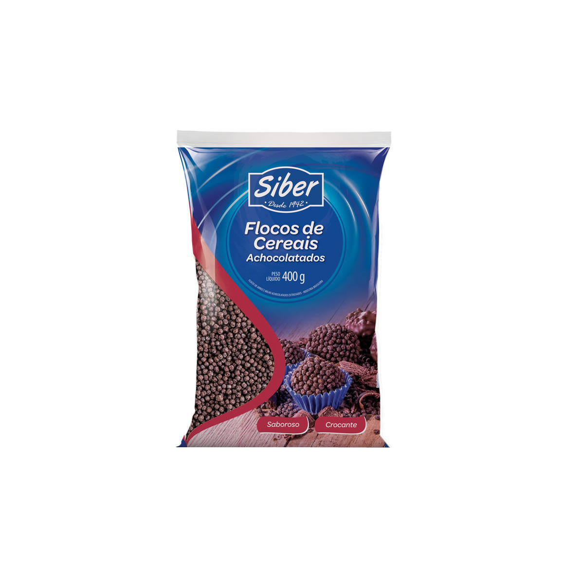 FLOCOS DE CEREAIS E ACHOCOLATADOS SIBER - 400G