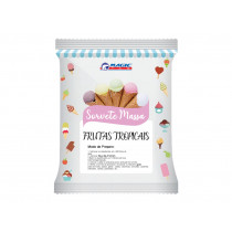 BASE PARA SORVETE MASSA MAGIC ICE - SABOR FRUTAS TROPICAIS