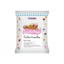 BASE PARA SORVETE MASSA MAGIC ICE - SABOR FRUTAS VERMELHAS