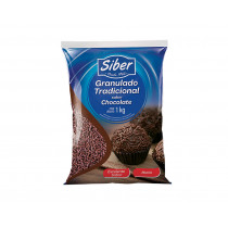 GRANULADO TRADICIONAL SIBER - SABOR CHOCOLATE - 1KG