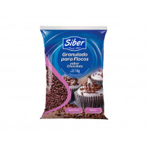 GRANULADO PARA FLOCOS SIBER - SABOR CHOCOLATE - 1KG