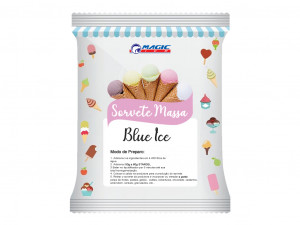 BASE PARA SORVETE MASSA MAGIC ICE - SABOR BLUE ICE
