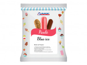 BASE PARA PICOLÉ BASE LEITE MAGIC ICE - SABOR BLUE ICE