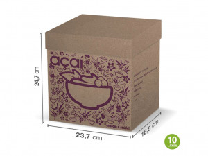 CAIXA DE AÇAÍ 10 LITROS - FARDO COM 35 UNIDADES