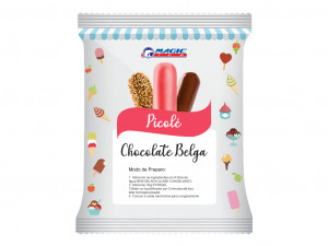 BASE PARA PICOLÉ BASE LEITE MAGIC ICE - SABOR CHOCOLATE BELGA