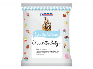 BASE PARA SORVETE ITALIANO E SOFT MAGIC ICE - SABOR CHOCOLATE BELGA