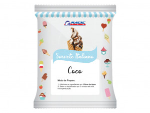 BASE PARA SORVETE ITALIANO E SOFT MAGIC ICE - SABOR COCO