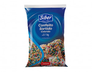 CONFEITO SORTIDO COLORIDO SIBER - 1KG