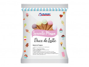 BASE PARA SORVETE MASSA MAGIC ICE - SABOR DOCE DE LEITE