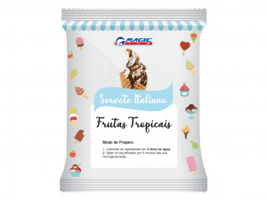 BASE PARA SORVETE ITALIANO E SOFT MAGIC ICE - SABOR FRUTAS TROPICAIS