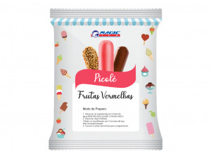 BASE PARA PICOLÉ BASE LEITE MAGIC ICE - SABOR FRUTAS VERMELHAS