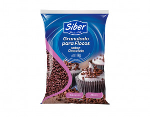 GRANULADO PARA FLOCOS SIBER - SABOR CHOCOLATE - 1KG