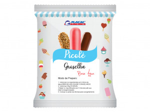 BASE PARA PICOLÉ BASE ÁGUA MAGIC ICE - SABOR GROSELHA