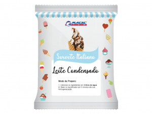 BASE PARA SORVETE ITALIANO E SOFT MAGIC ICE - SABOR LEITE CONDENSADO