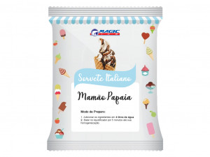 BASE PARA SORVETE ITALIANO E SOFT MAGIC ICE - SABOR MAMÃO PAPAIA