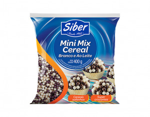 MINI MIX CEREAL BRANCO E AO LEITE SIBER - 400G