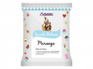 BASE PARA SORVETE ITALIANO E SOFT MAGIC ICE - SABOR MORANGO